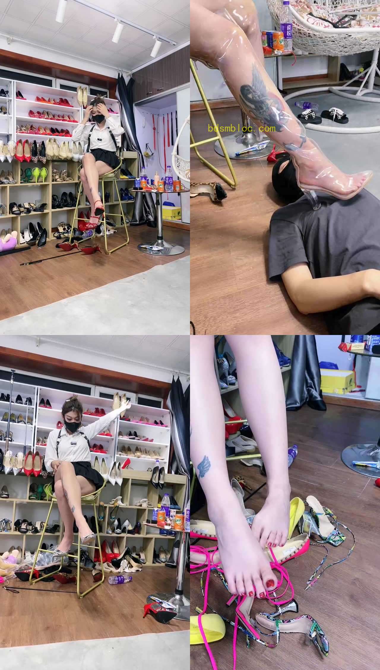 【冰诺】长腿S车模的脚下奴