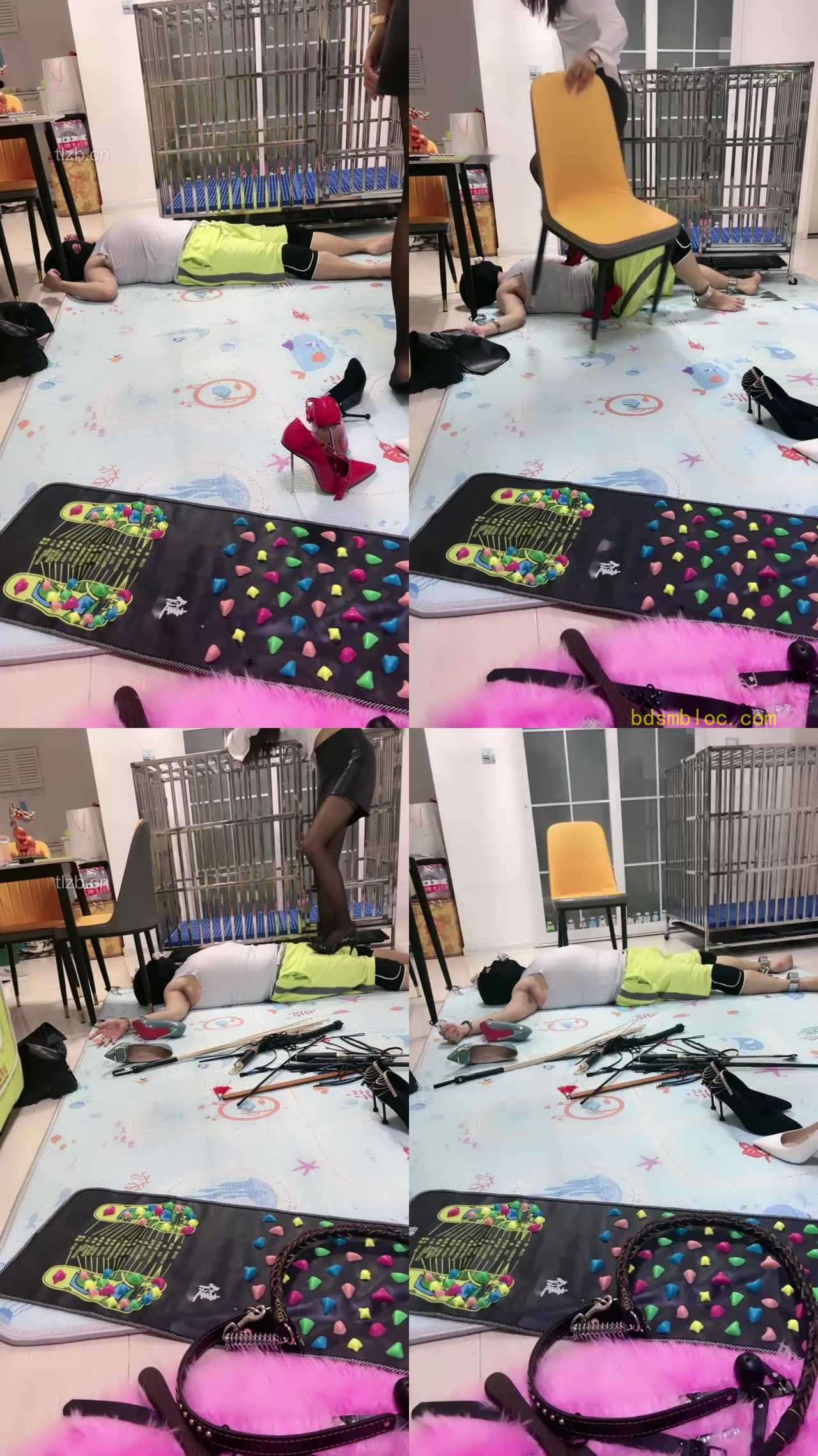 【狠欣然】圈养犬化虐待情侣奴【下】