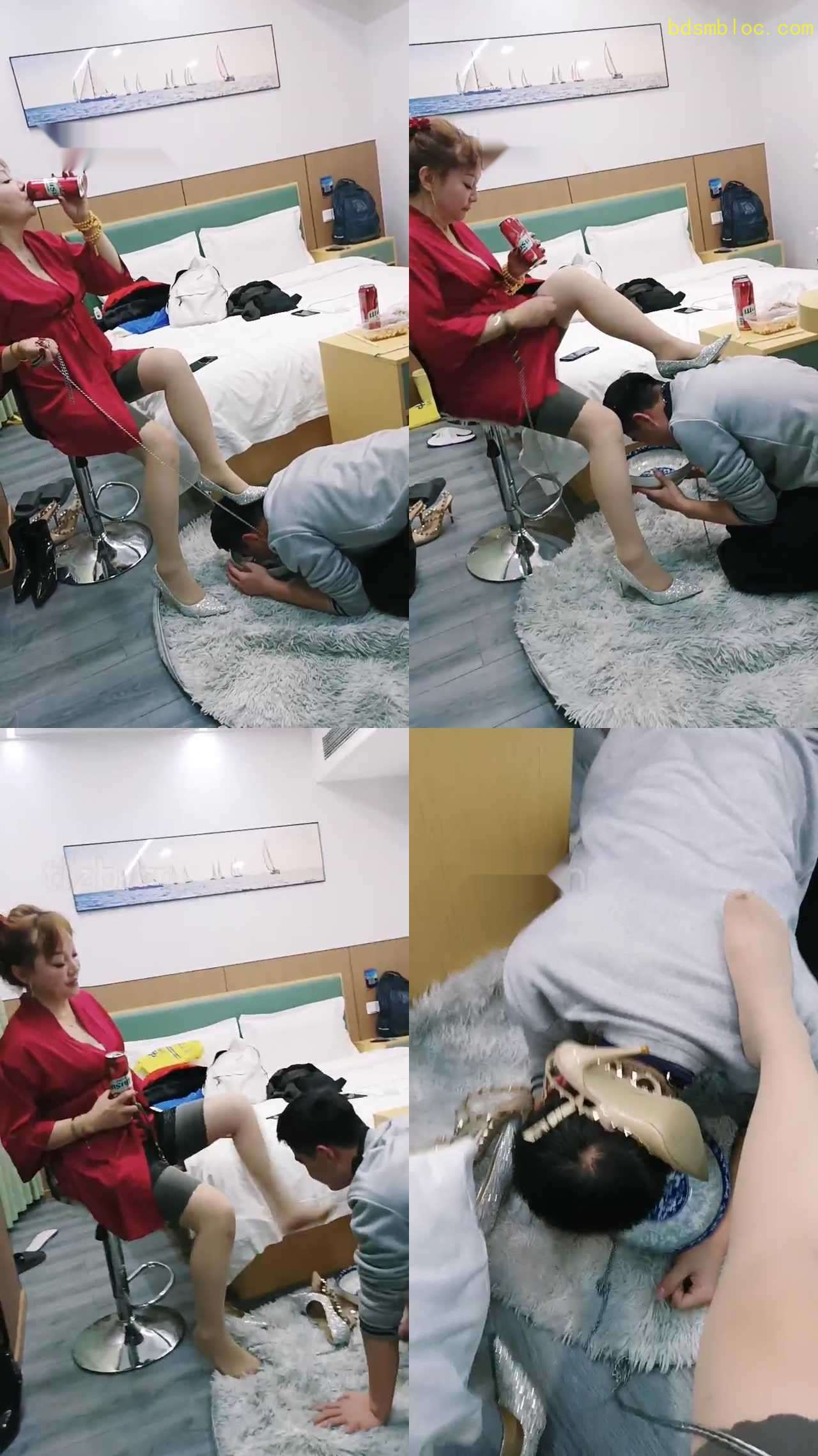 【乐爷】高跟肉丝踩狗/强迫喂食/人肉脚垫/脚插嘴
