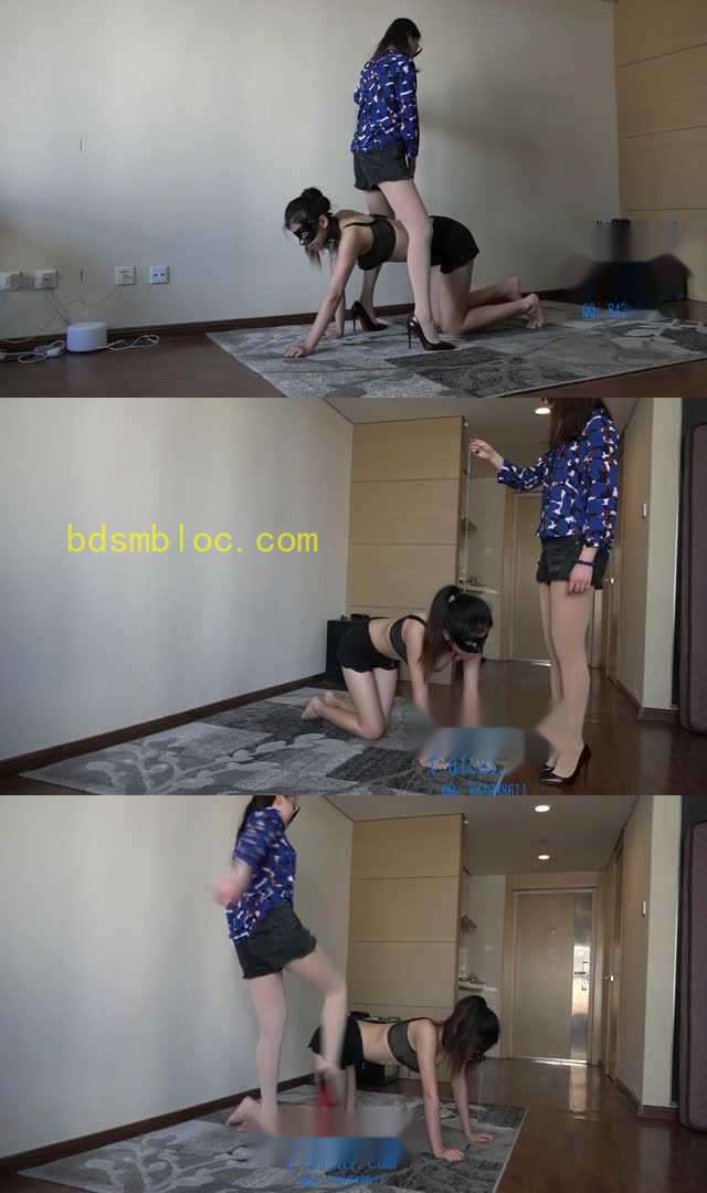 【小妮女主】细高跟鞋调教贱女M