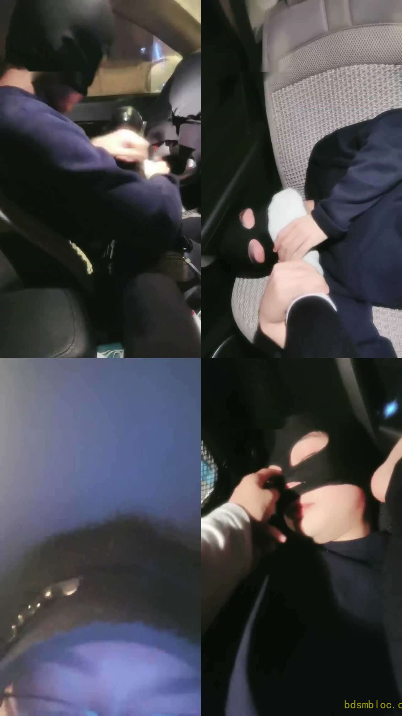 【小蚂蚁女王】素人车内调教-第一次开发