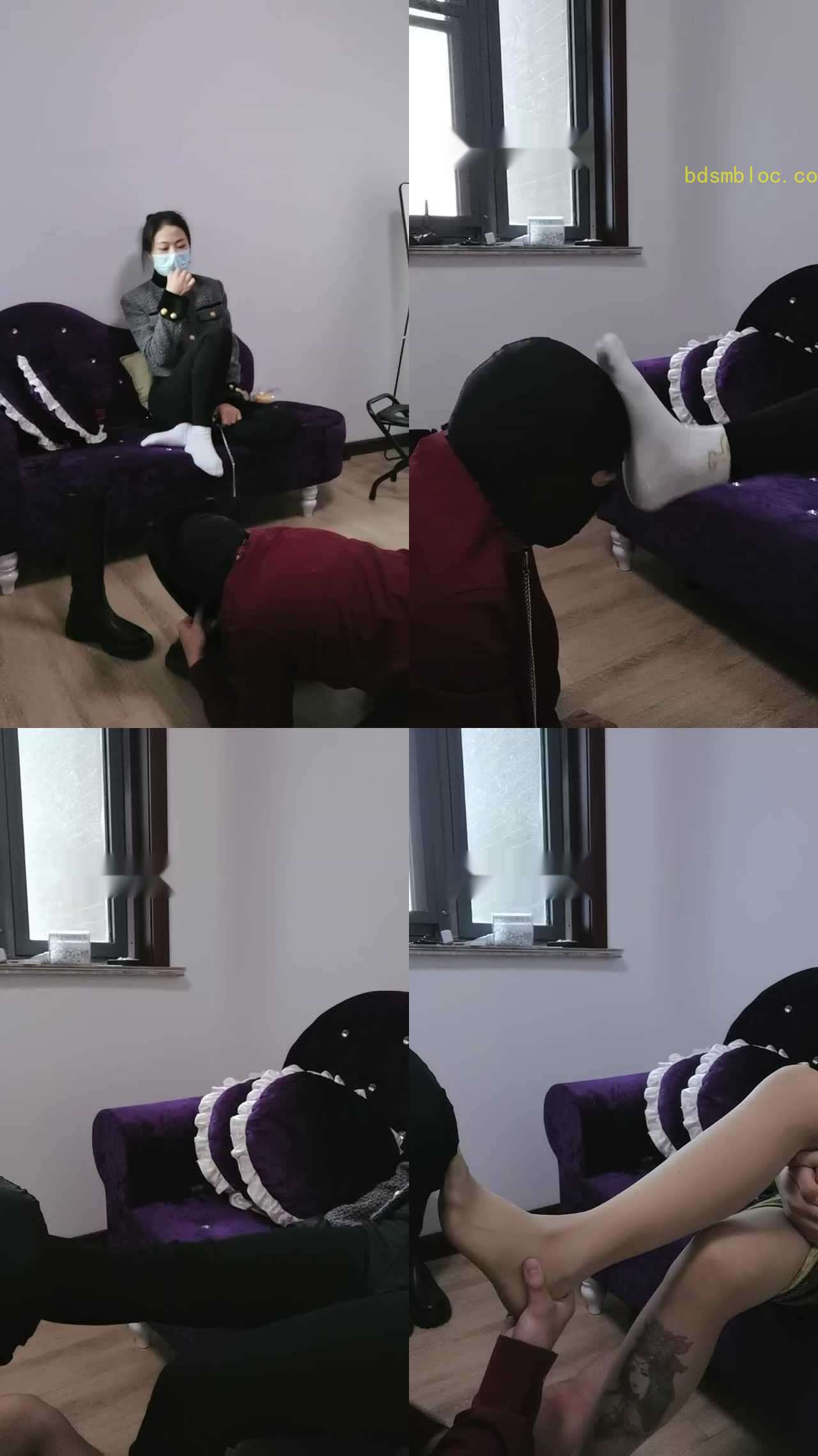 【凌儿女神】狂吸原味臭白袜jio