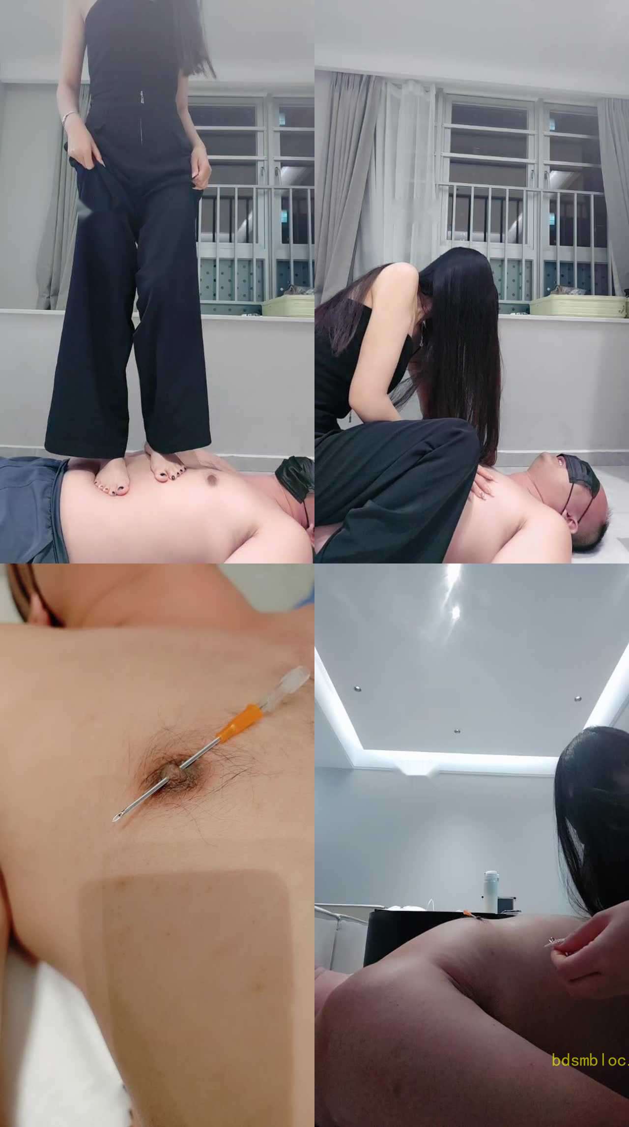 【梓晨大大】全体重踩踏/重度虐乳