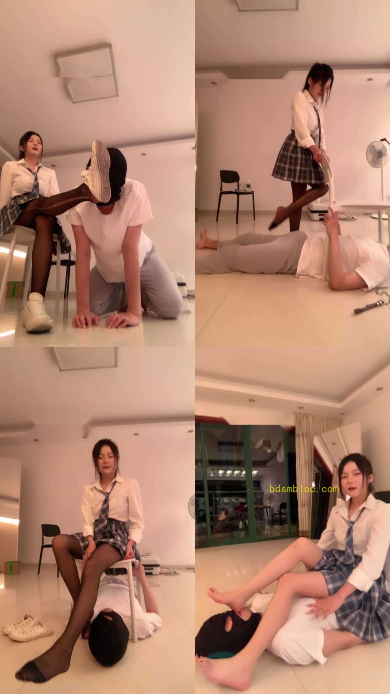 【宝爷】黑丝脚提档/脚插嘴/舔超脏小白鞋