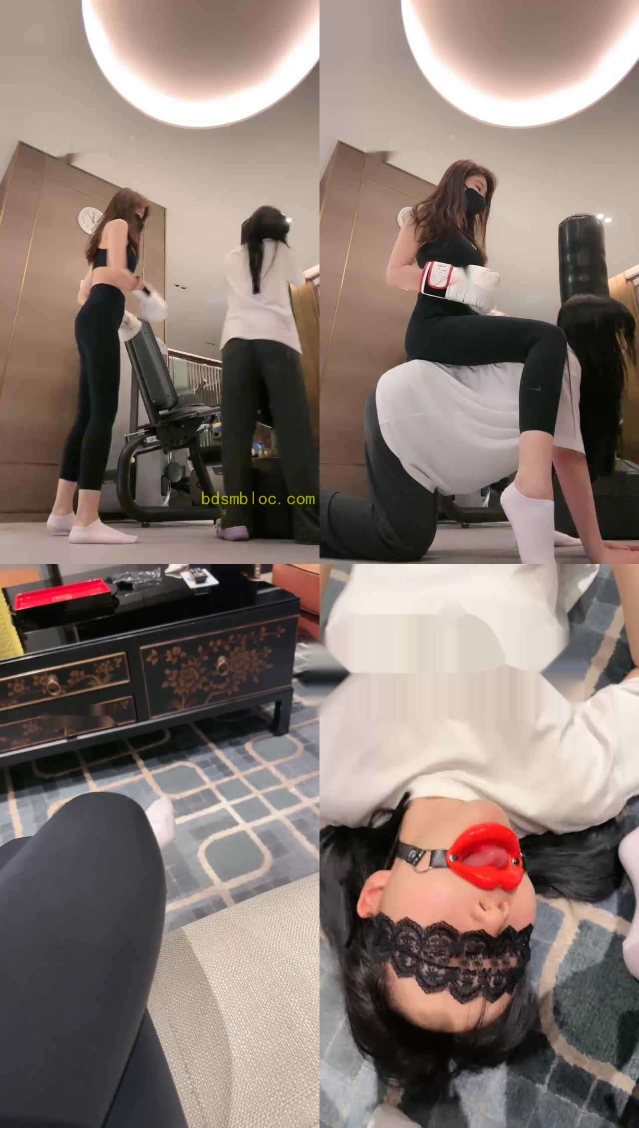 【美美子】母畜-白袜S-人肉沙包-叼白袜