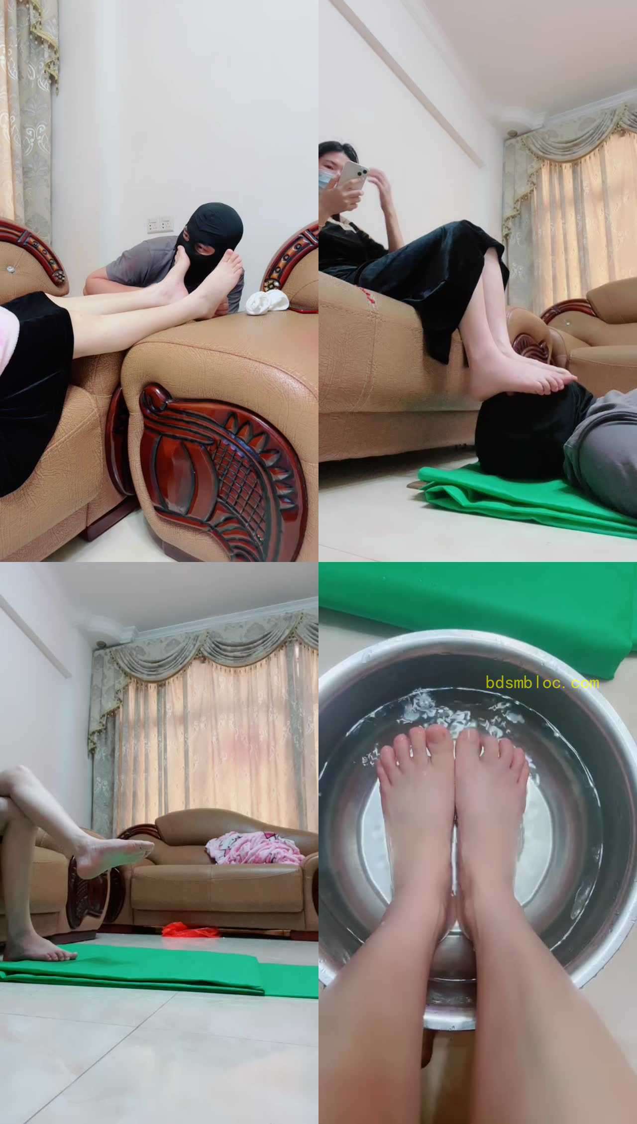 【颖颖】白棉袜诱惑-伺候主人午休起床