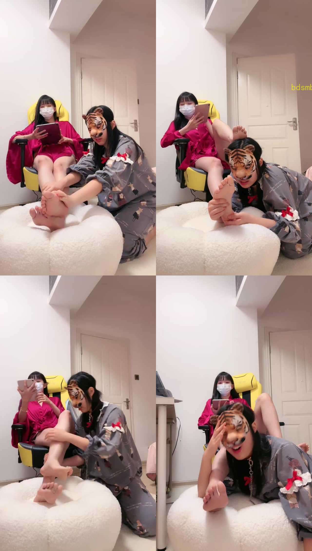 【暴力美学】原味裸足玩骚母狗