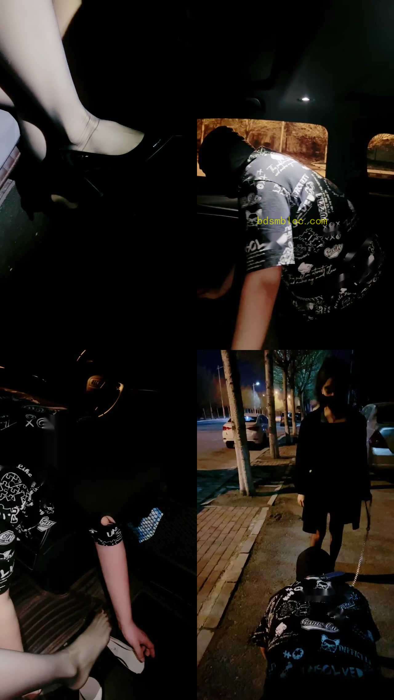 【芷镜小主】户外骑马转胯遛狗/车内清理超脏鞋底/黑丝美腿诱惑